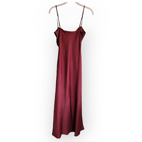 House Of Harlow 1960 Satin Maxi Dress XS Rust - Picture 4 of 9